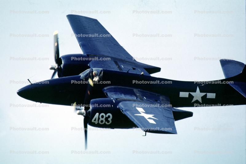 483, Grumman F7F in flight, milestone of flight