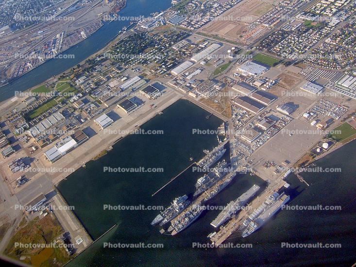 Alameda NAS, Naval Air Station, Docks, CV-12, USN, Alameda Naval Air Station