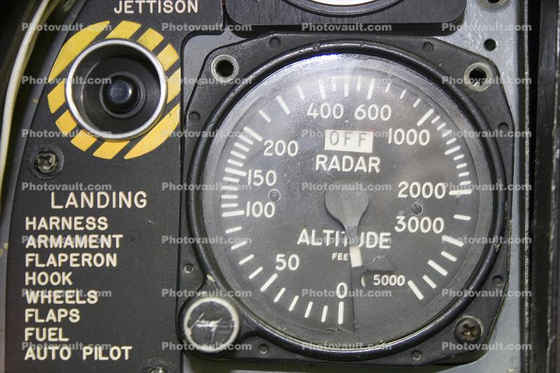 Radar Altitude, Altimeter, Grumman A-6A Intruder
