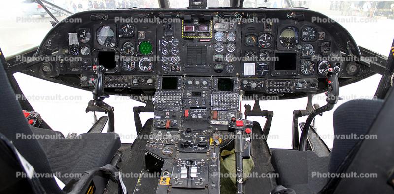 CH-46E Sea Knight, Panorama, United States Navy, USN, steam gauges