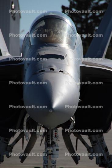 FA-18 head-on, nose, tip