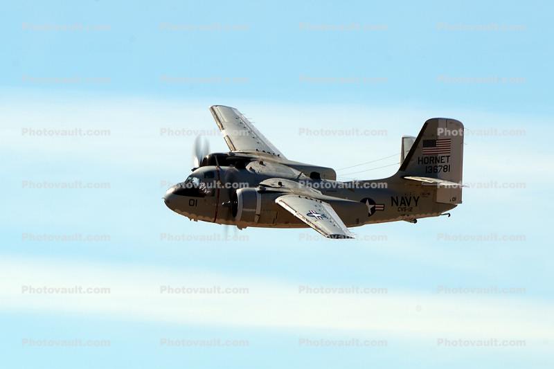 Grumman S-2 in Flight, airborne
