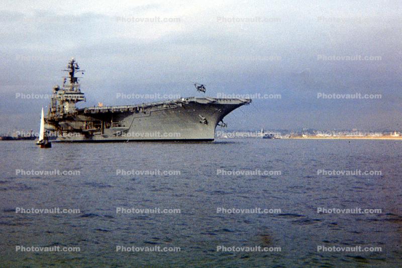 USS Constellation (CVA-64), USN, Harbor, 1960s