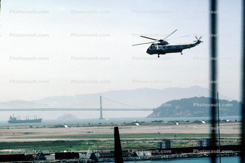 SH-3 Sea King, Alameda NAS, USN, United States Navy, Alameda Naval Air Station, NAS, 10 July 1982