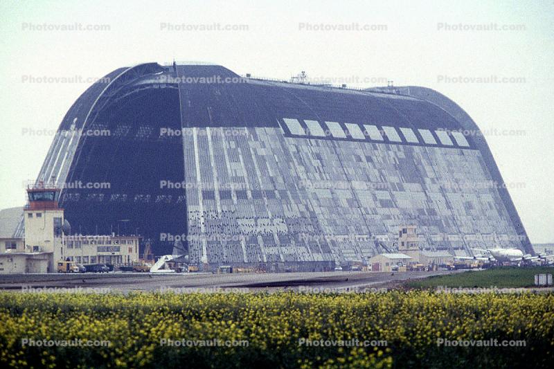 Moffett Field Airship Hangar, landmark, 22 February 1983
