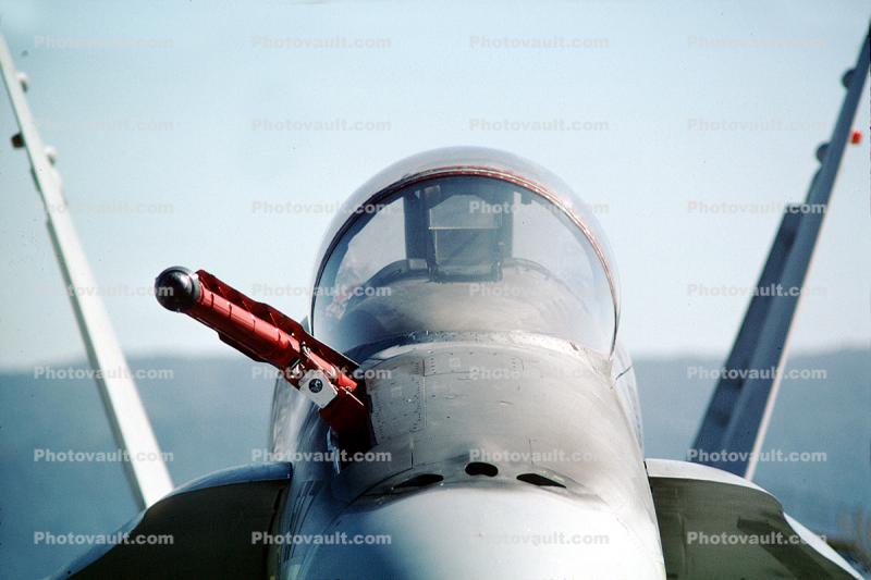 Fueling Probe on a McDonnell Douglas F-18 Hornet, USN, United States Navy, 3 July 1983