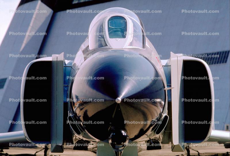 McDonnell Douglas, F-4 Phantom II nose, head-on, air intake scoops