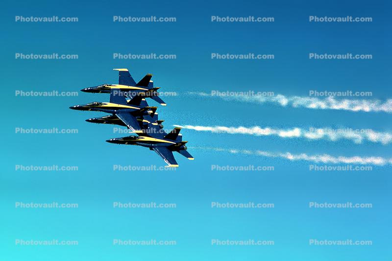 McDonnell Douglas F-18 Hornet, Blue Angels, flight, flying, airborne