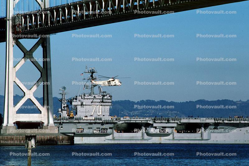 USS Carl Vinson (CVN 70), San Francisco Oakland Bay Bridge
