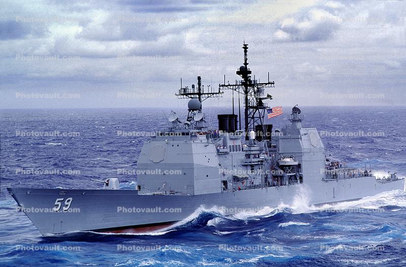 USS Princeton (CG-59), Guided Missile Cruiser, USN, Mk 45 Mod 2.5 in/54 cal lightweight gun