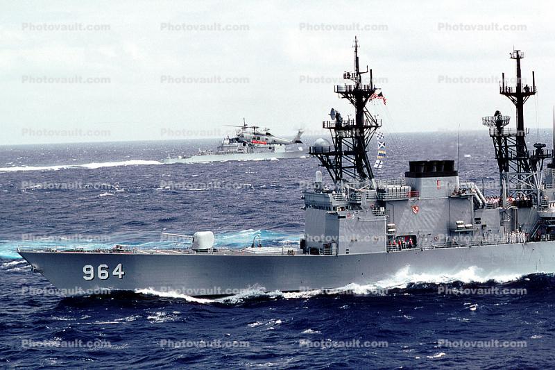 USS Paul FSaint Foster (DD-964), Spruance-class Destroyer, 5"/54 RF Cannon, Sikorsky SH-60B Seahawk, Artillery, gun