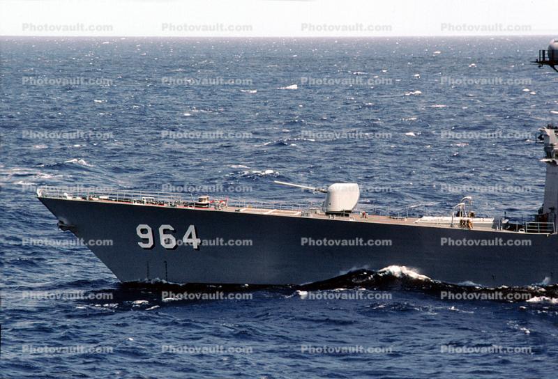 5"/54 RF Cannon, USS Paul F. Foster (DD-964), Spruance-class Destroyer, Pacific Ocean, Artillery, gun