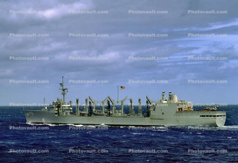 USS Kansas City, (AOR-3), Wichita Class Replenishment Oiler, unrep, USN, United States Navy, OR3