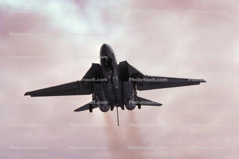 Grumman F-14 Tomcat with tailhook, landing