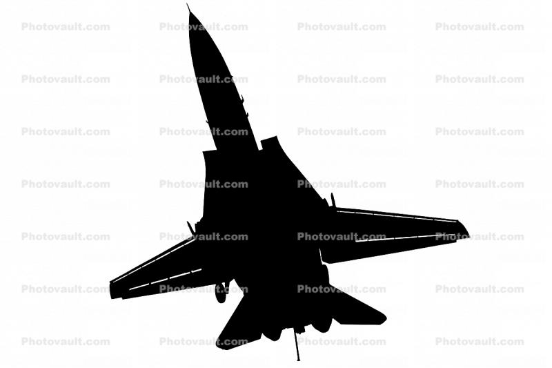 F-14 silhouette, shape