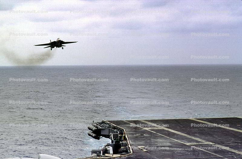 F-14 on final, fantail, landing