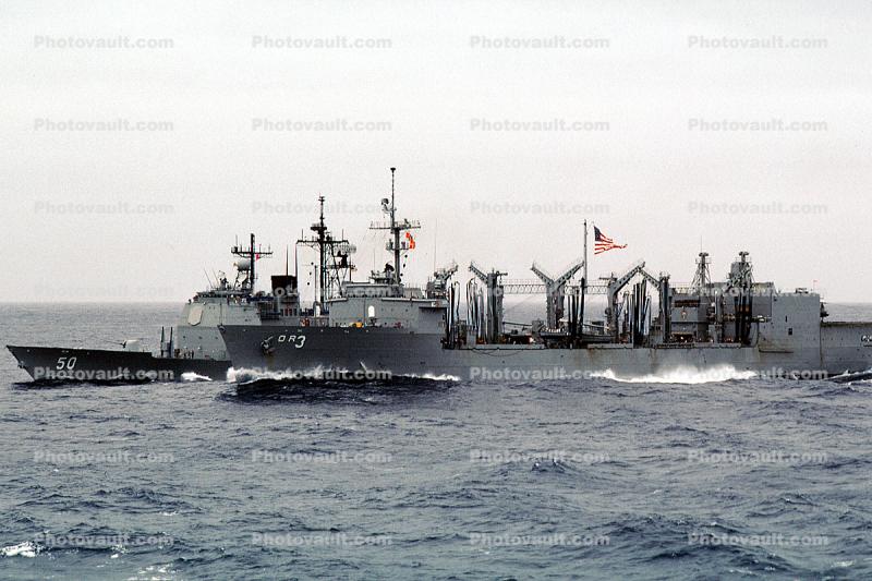 USS Kansas City, (AOR-3), OR3, Valley Forge (CG-50)