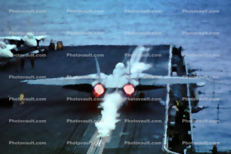 Grumman F-14 Tomcat afterburners, take-off