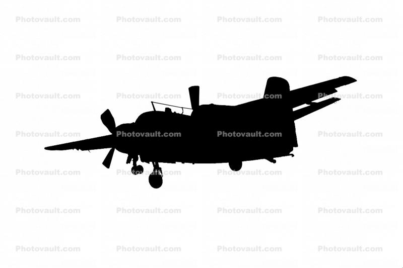Grumman TF-1Q Trader silhouette, shape, logo