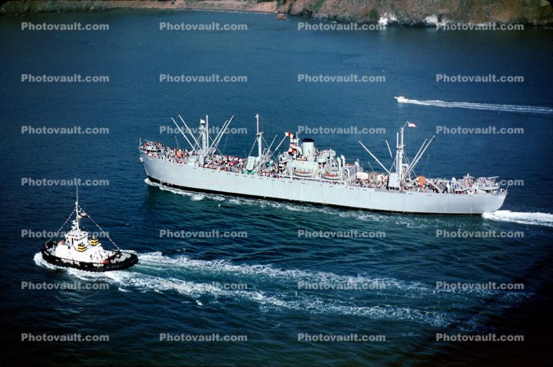 Jeremiah O'Brien, Liberty Ship, Cargo, Tractor Tug, Delta Belle, Tugboat, vessel, hull