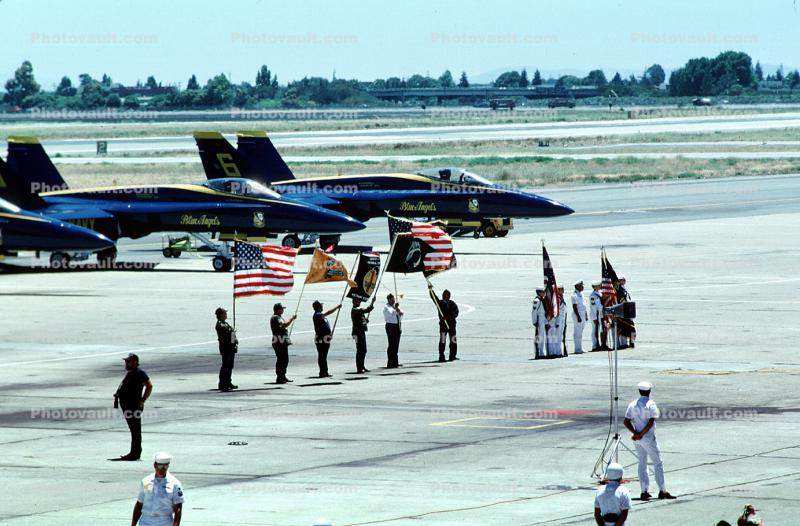 McDonnell Douglas F-18 Hornet, Color Guard, USN, United States Navy