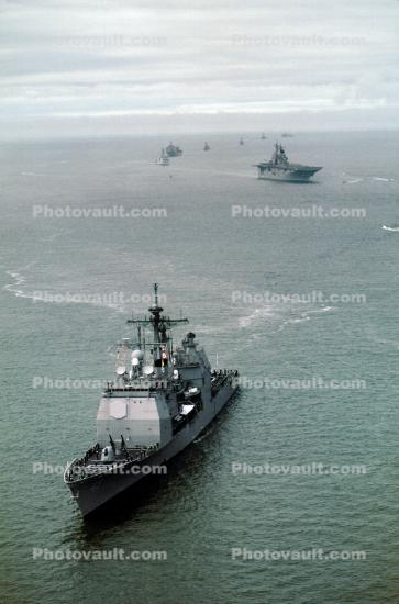 USS Vincennes (CG-49), Armada, Ships Bow, USN
