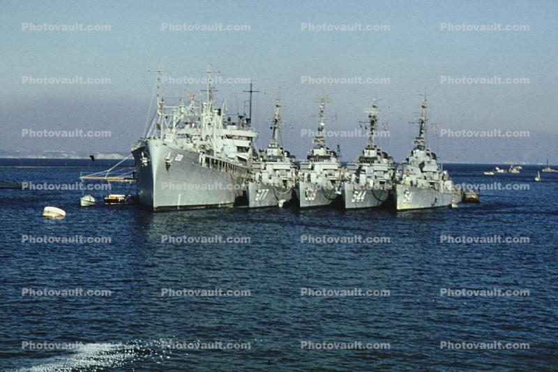 Mother Ship and her babies, Destroyers, Tender, supply shipp