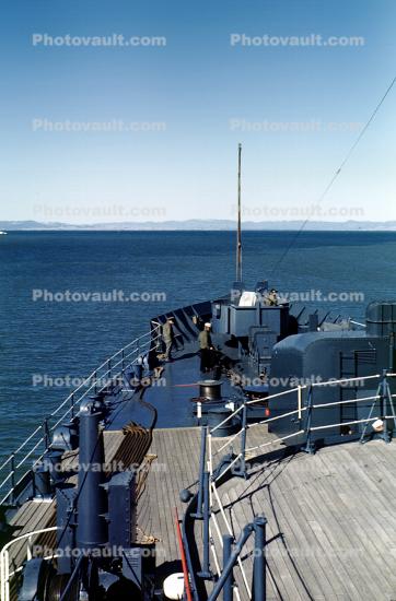 Ship Bow, teak deck, 1940s