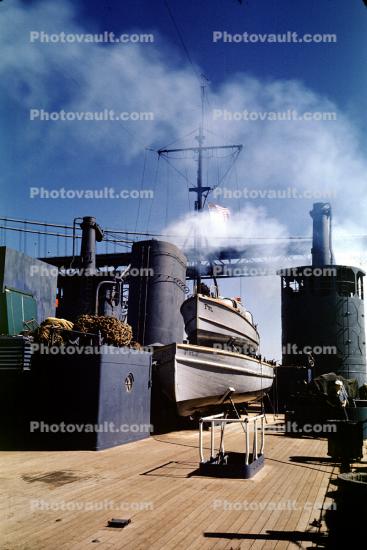 Lifeboats, Smoke, 1940s