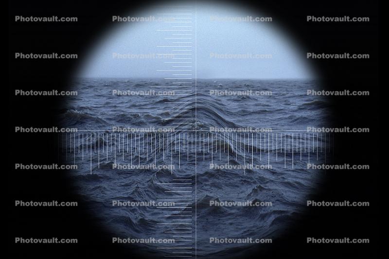 Up-Periscope, view from a periscope, sea, ocean