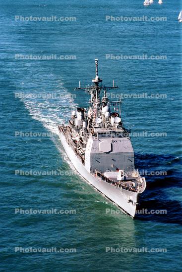 USS Antietam (CG-54), Ticonderoga-class guided missile cruiser, USN, United States Navy, Ship, Fleet Week San Francisco, October 12, 1997