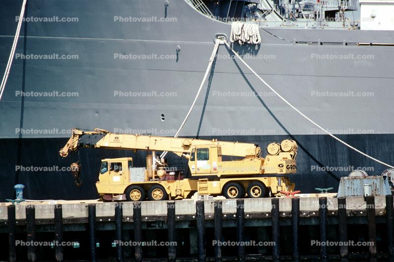 telescopic Crane, Truck, telescopic, telehandler, Alameda NAS, Alameda Naval Air Station, NAS, USN