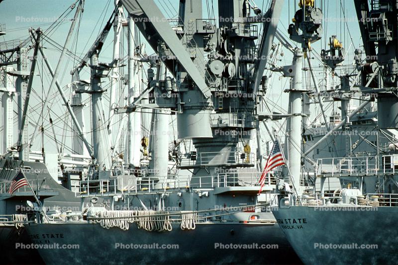 Alameda Naval Air Station, NAS, USN, Transport Ships, docks, cranes