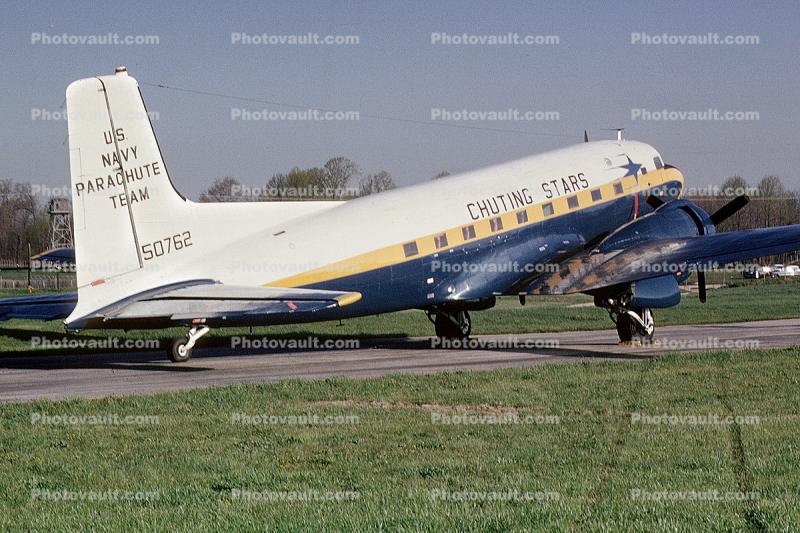 50762, Super DC-3 (R4D-8), C-117D, Chuting Stars, US Navy Parachute Team