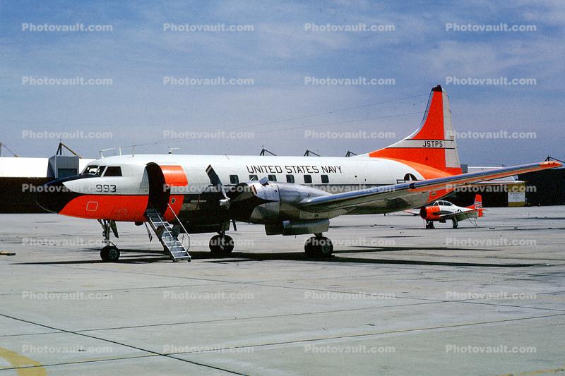 993, JSTPS, Convair C-131F Samaritan, milestone of flight
