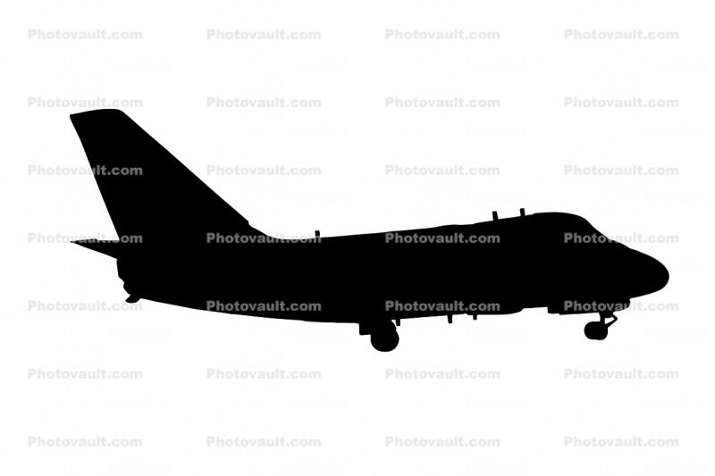 Lockheed S-3A Viking silhouette, logo, shape
