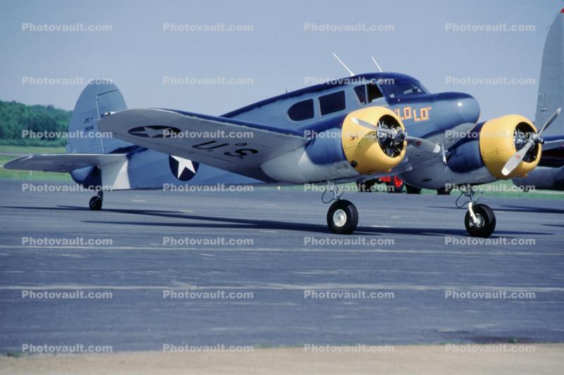 LoLo, Cessna T-50 Bobcat, Bamboo Bomber, Hanscom Field, Bedford, Massachusetts