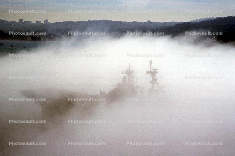 fog, Ghost ship, vessel, hull, warship