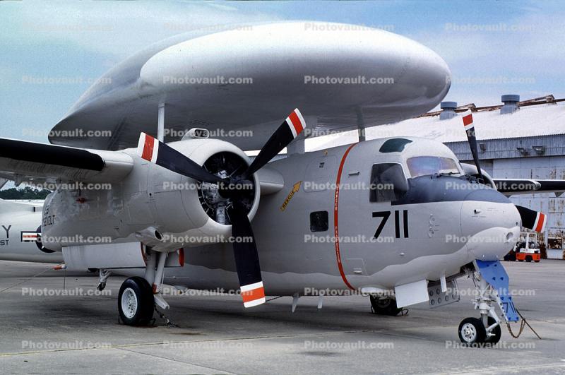Grumman E-1B Tracer, AE-711, 8164711, USS Roosevelt, Pensacola Naval Air Station
