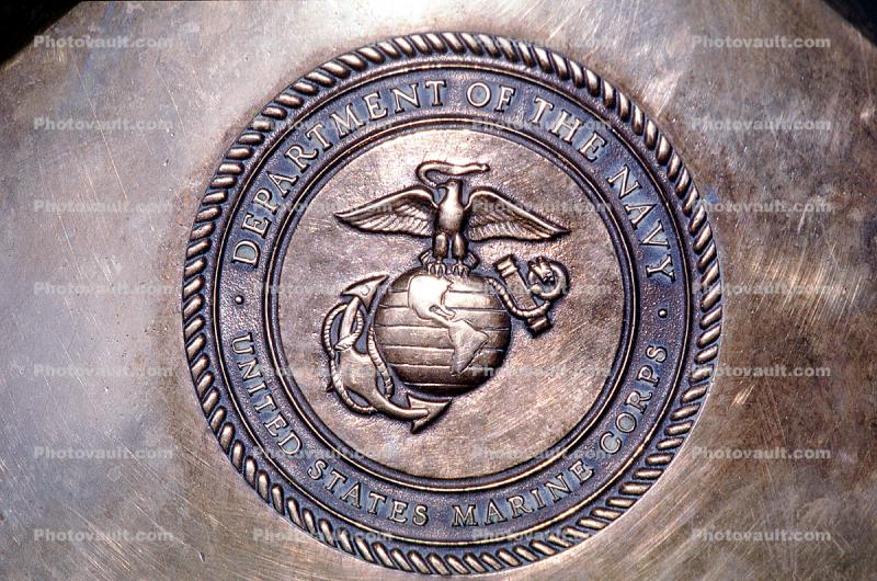 United States Marine Corps, Department of the Navy, emblem, logo, medallion, Round, Circular, Circle