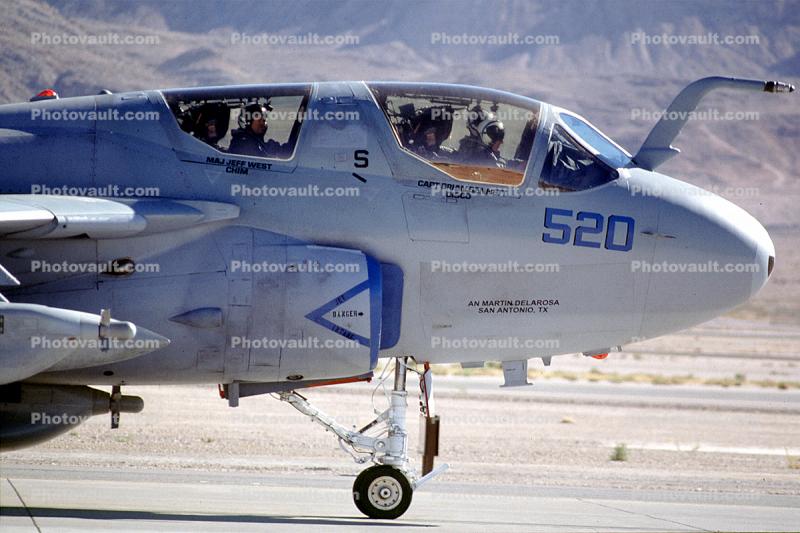 520, Nellis Airforce Base, Las Vegas, Nevada, Grumman EA-6B Prowler