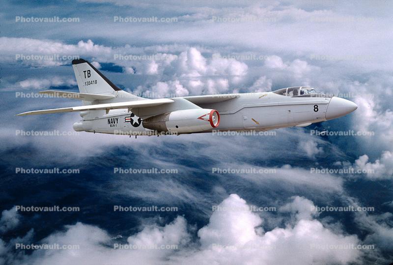 Douglas A-3D Skywarrior, USN, United States Navy, milestone of flight