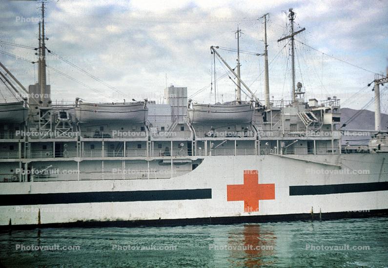 Hospital Ship, Lifeboats, Pusan South Korea, December 1 1951, 1950s