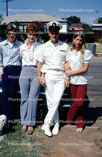 Dress Whites, Uniform, men, sailor, graduation, August 1972, 1970s