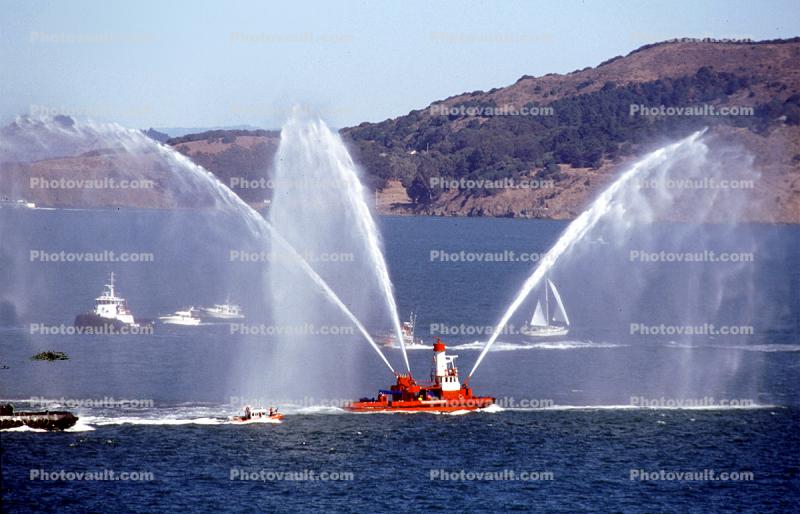 Fireboat, Spraying Water