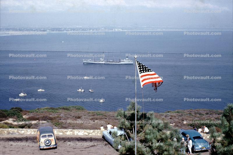 Oil Tanker, Unrep, Point Loma, Coronado, San Diego, USN, United States Navy, 1940s