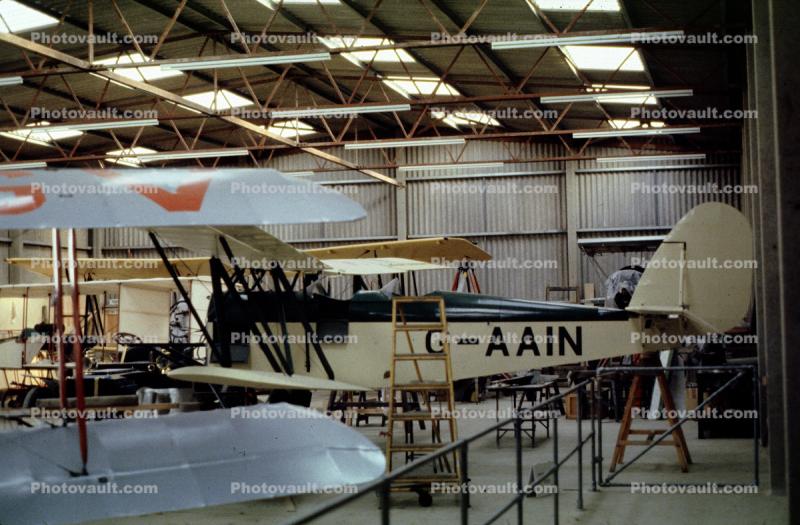 Parnal ELF II, G-AAIN, Hangar, EGTH, Old Warden Aerodrome