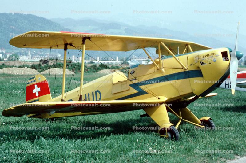 HB-UUD, Doflug Bu-131B Jungmann, Bucker, Thun (LSZW), Switzerland
