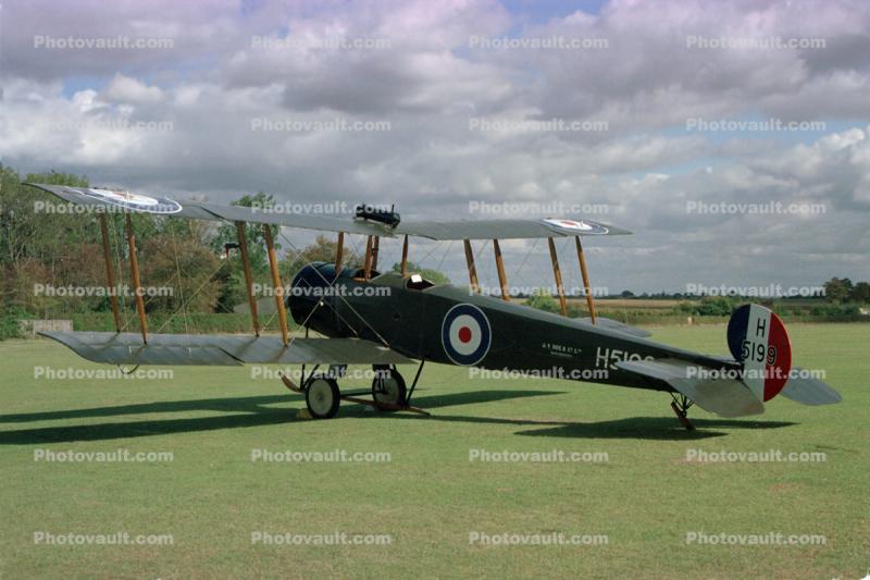 H5199, Avro 504, taildragger