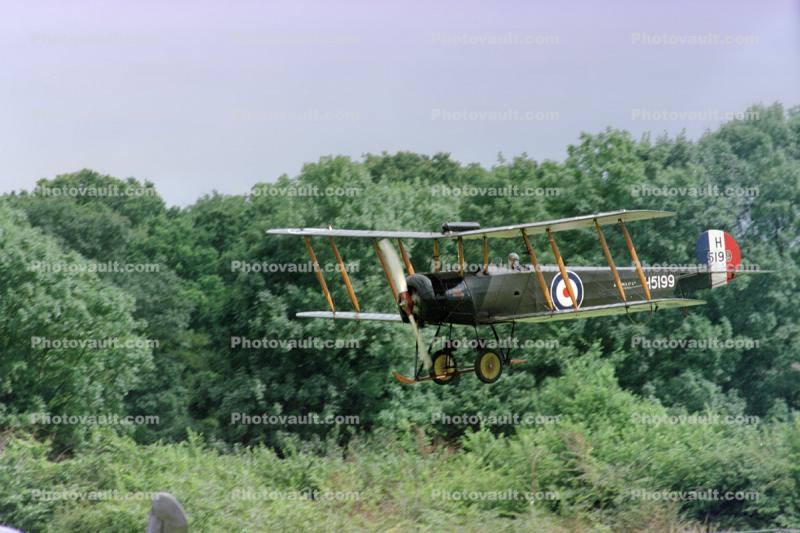 H5199, Avro 504, Flight, Airborne, Flying